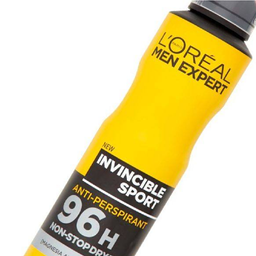 اسپری ضد تعریق مردانه لورآل (Loreal) سری Men Expert مدل Invincible sport حجم 250 میلی‌ لیتر