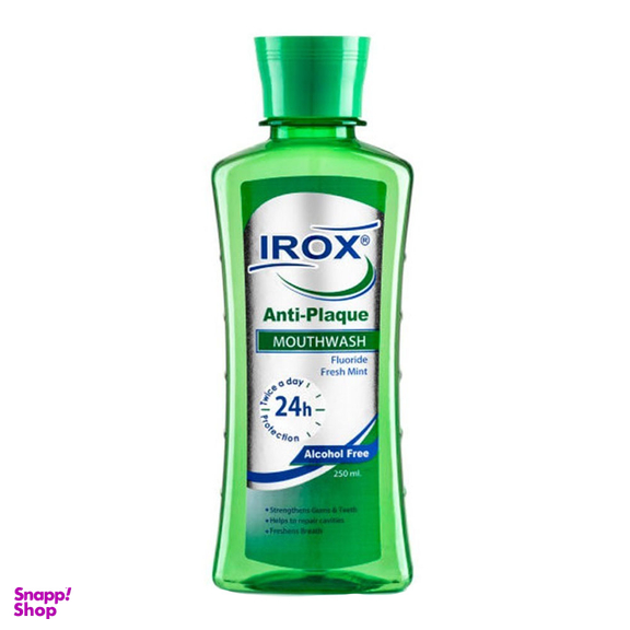 دهان شویه آنتی پلاک آیروکس (Irox) حجم 250 میلی لیتر