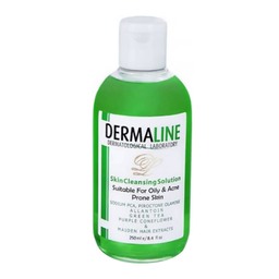 محلول پاک کننده درمالاین (Dermaline) مناسب پوست‌های چرب حجم 250 میلی لیتر