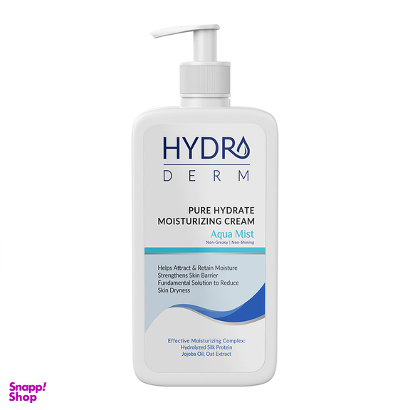کرم مرطوب کننده دست و صورت پمپی هیدرودرم مدل Aqua Mist حجم 500 میلی لیتر