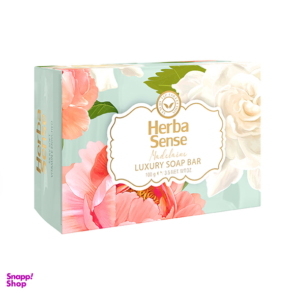 صابون سفید و آبی آردن (Ardene) سری Herba Sense مدل Madelaine با رایحه گل رز حجم 100 گرم