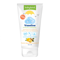 وازلین تیوپی کودک بی بی لند (Baby Land) مدل Vaseline Hypoallergenic حاوی ویتامین E حجم 50 میلی لیتر