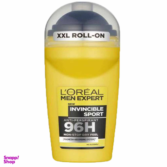 رول ضد تعریق لورآل (Loreal) مدل 96 ساعته Invincible Sport حجم 50 میلی لیتر