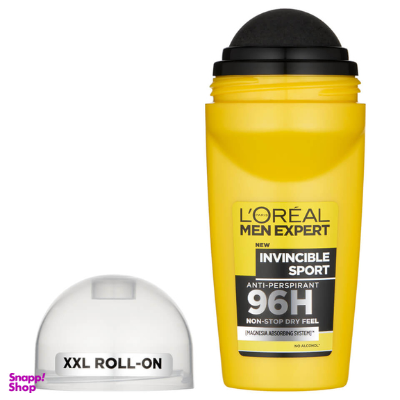 رول ضد تعریق لورآل (Loreal) مدل 96 ساعته Invincible Sport حجم 50 میلی لیتر