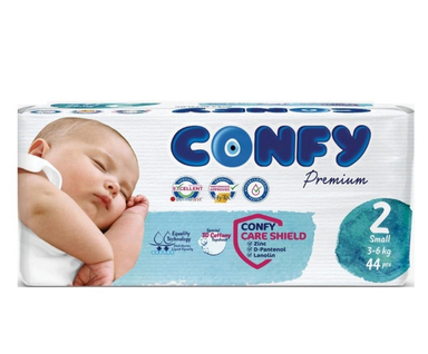 پوشک کانفی (Confy) مدل Premium سایز 2 بسته 44 عددی
