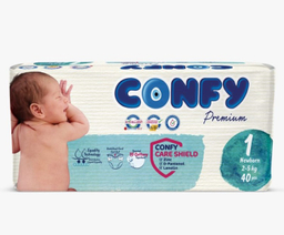 پوشک کانفی (Confy) مدل Premium سایز 1 بسته 40 عددی