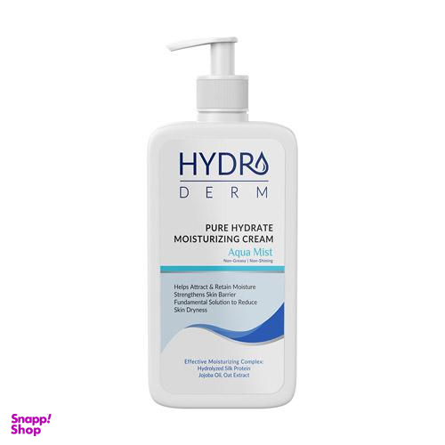 کرم مرطوب کننده و نرم کننده دست و صورت هیدرودرم Hydroderm مدل آکوا میست حجم 500 میلی لیتر