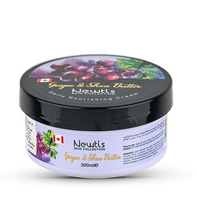 کرم مرطوب کننده کاسه ای نیوتیس (Newtis) مدل Grape And Shea Butter حجم 300 میلی لیتر