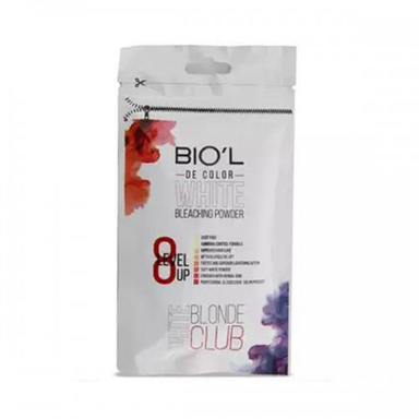 پودر دکلره بیول (Biol) مدل Blonde Club وزن 50 گرم رنگ سفید حجم 50 میلی لیتر