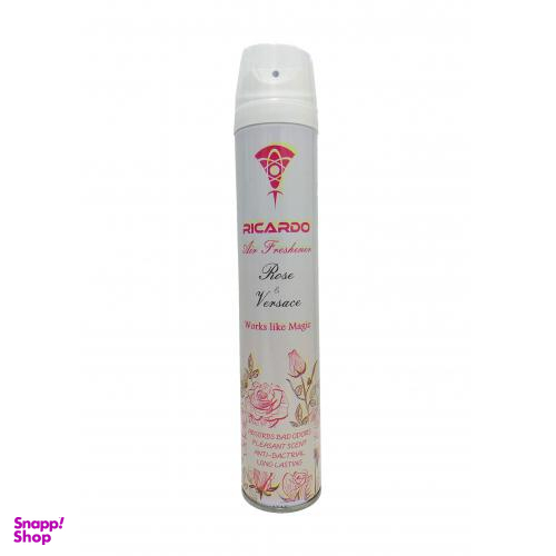 اسپری خوشبو کننده هوا ریکاردو (Ricardo) مدل Rose air freshener حجم 400 میلی لیتر