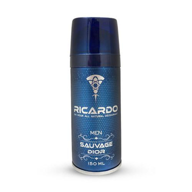 اسپری خوشبو کننده مردانه ریکاردو (Ricardo) با رایحه Sauvage Dior حجم 150 میلی لیتر