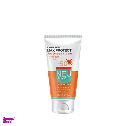 کـرم ضد آفتاب مکس پروتکت نیودرم (Neuderm) حجم 50 میلی لیتر