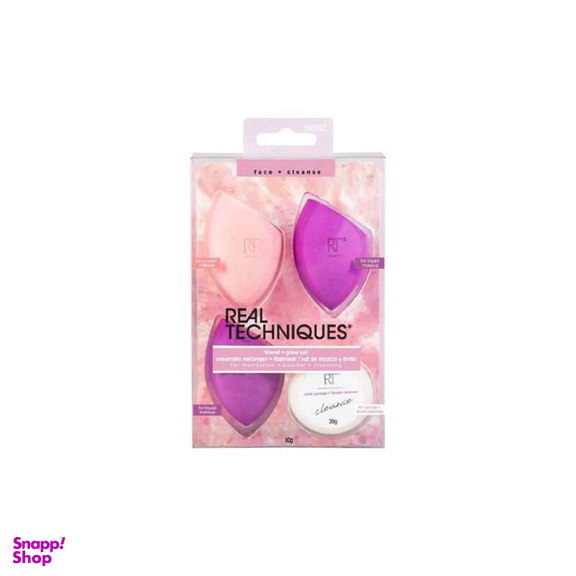 ست پد و صابون ریل تکنیک (Real Techniques) مدل Blend & Glow Set