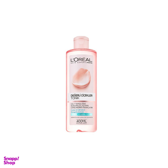 تونر لورآل (Loreal) مدل Rare Flowers مناسب پوست های نرمال و مختلط حجم 200 میلی لیتر