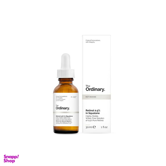 سرم رتینول دی اوردینری (The Ordinary) مدل Retinol 0.5% In Squalane حجم 30 میلی لیتر