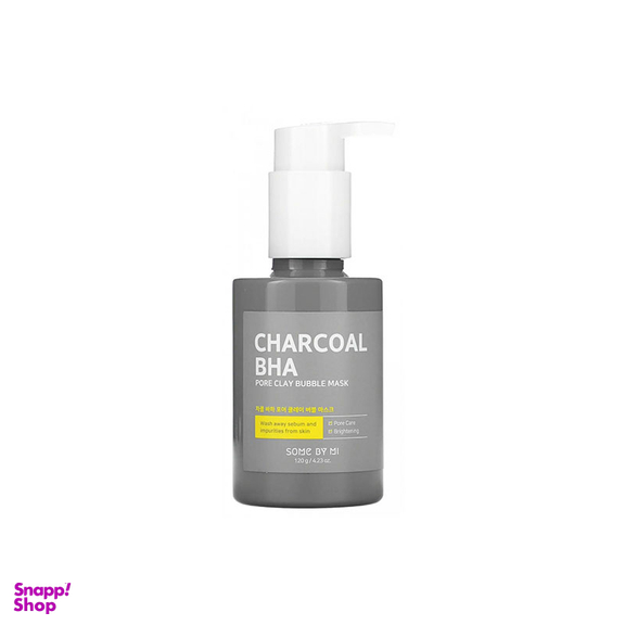 ماسک سام بای می مدل Charcoal Bha Pore Clay Bubble حجم 120 میلی لیتر