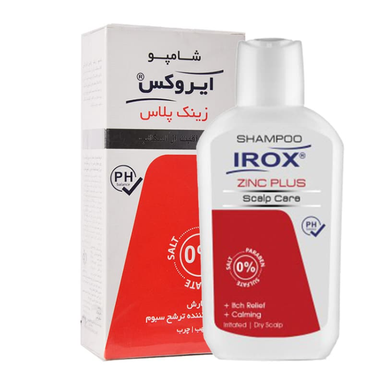 شامپو مو ایروکس مدل زینک پلاس حجم 200 میلی لیتر