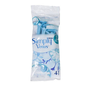 خودتراش ژیلت (Gillette) مدل Simply Venus بسته 4 عددی