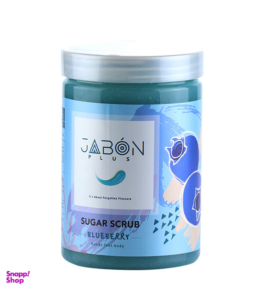 اسکراب شکر ژبن پلاس (Jabon Plus) رایحه بلوبری وزن 900 گرم