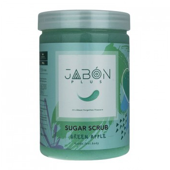اسکراب شکر ژبن پلاس (Jabon Plus) رایحه سیب سبز وزن 900 گرم