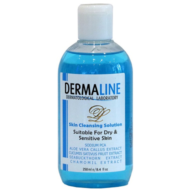 تونر درمالاین (Dermaline) مناسب پوست خشک و حساس حجم 250 میلی لیتر