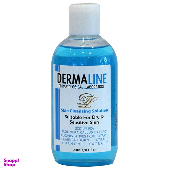 تونر درمالاین (Dermaline) مناسب پوست خشک و حساس حجم 250 میلی لیتر