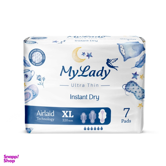 نوار بهداشتی مای لیدی مدل Instant Dry سایز خیلی بزرگ بسته 7 عددی