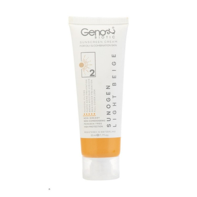 کرم ضد آفتاب ژنوبایوتیک (Genobiotic) مدل Light Beige 2 حجم 50 میلی لیتر