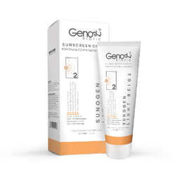 کرم ضد آفتاب ژنوبایوتیک (Genobiotic) مدل Light Beige 2 حجم 50 میلی لیتر