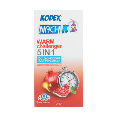 کاندوم کودکس ناچ (kodex) مدلWarm chalenger بسته 12 عددی