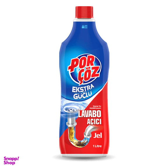 مایع جرم گیر پورچوز (Porcoz) مدل Lavabo Acici حجم 1000 میلی لیتر
