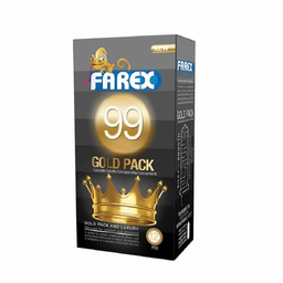 کاندوم فارکس (Farex) مدل Gold Pack 99 بسته 12 عددی