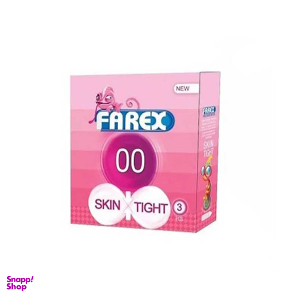 کاندوم فارکس (Farex) مدل Skin Tight 00 حجم 3 عددی