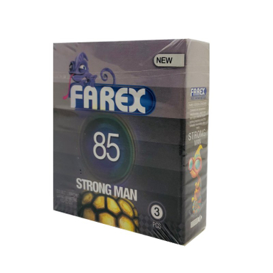 کاندوم فارکس (Farex) مدل Strong Man 85 بسته 3 عددی