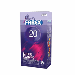 کاندوم فارکس (Farex) مدل Super Clasic 20 بسته 12 عددی