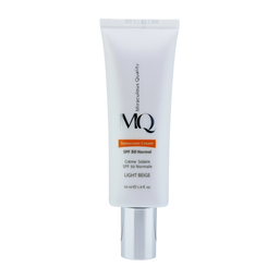 کرم ضد آفتاب Spf50 ام کیو مدل نرمال بی رنگ حجم 55 میلی لیتر