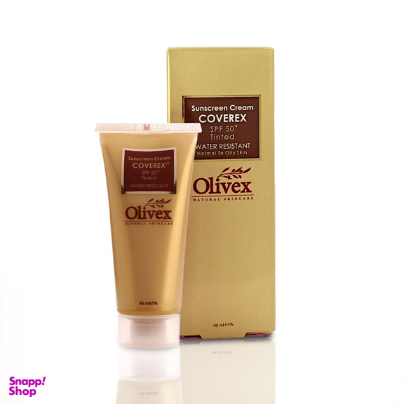 کرم ضد آفتاب رنگی Spf50 الیوکس (Olivex) مدل کاورکس حجم 40 میلی لیتر