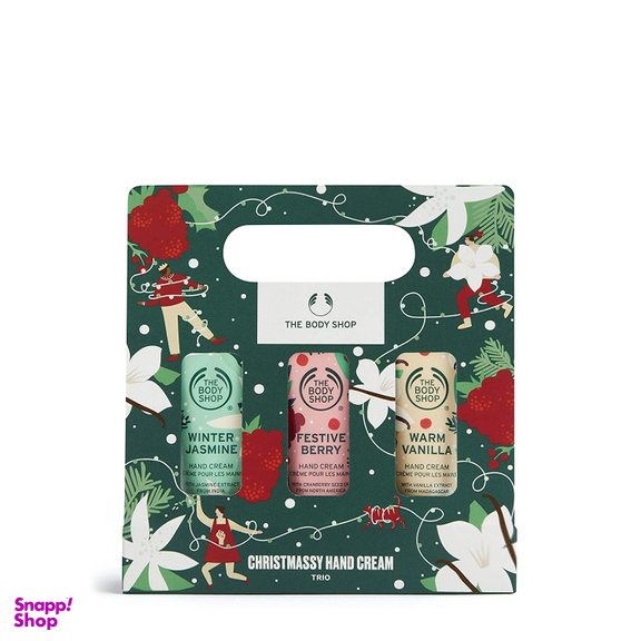 کرم مرطوب کننده دست بادی شاپ مدل Christmassy Hand مجموعه 3 عددی