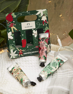 کرم مرطوب کننده دست بادی شاپ مدل Christmassy Hand مجموعه 3 عددی