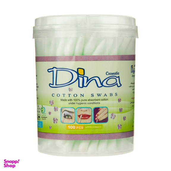 گوش پاک کن بزرگسالان دینا کالا (Dina) بسته 100 عددی