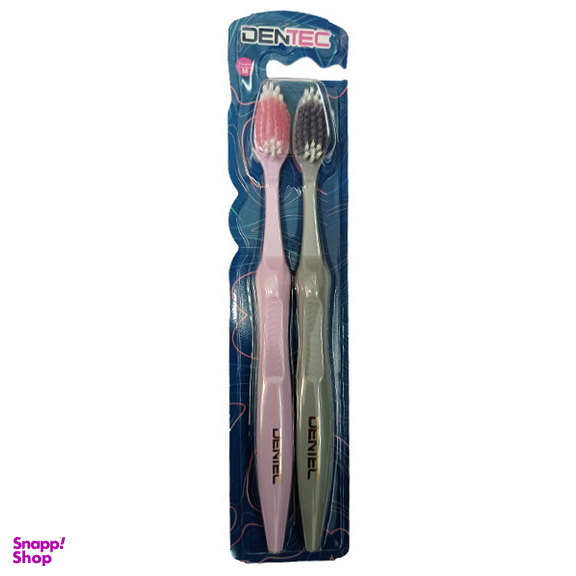 مسواک دن تک (Dentes) مدل Easy Clean با برس متوسط بسته 2 عددی