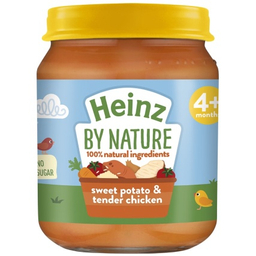 پوره آماده هاینز (Heinz) با طعم سیب زمینی شیرین همرا با مرغ و سبزیجات
