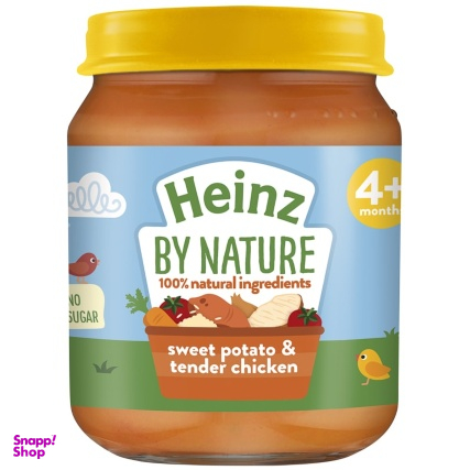 پوره آماده هاینز (Heinz) با طعم سیب زمینی شیرین همرا با مرغ و سبزیجات