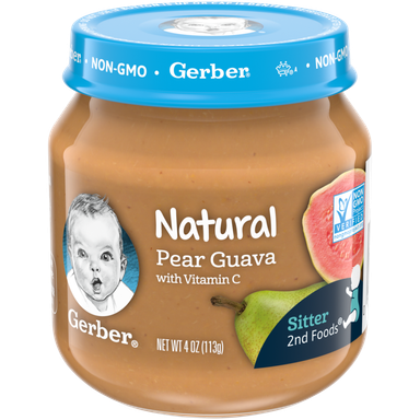 پوره گربر (Gerber) با طعم گواوا گلابی با ویتامین C