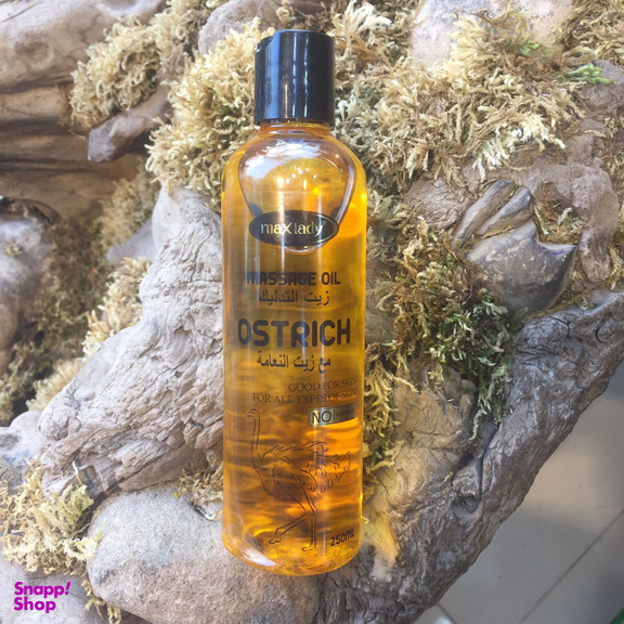 روغن ماساژ مکس لیدی مدل شتر مرغ حجم 250 میلی لیتر