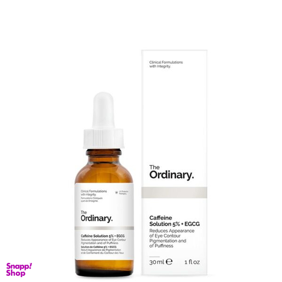 سرم دور چشم ضد تیرگی و پف اوردینری (The Ordinary) مدل Caffeine Solution 5% + EGCG حجم 30 میلی لیتر