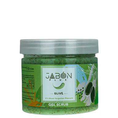 ژل اسکراب لایه بردار پوست ژبن پلاس (Jabon Plus) مدل Olive وزن 375 گرم