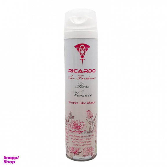 اسپری خوشبو کننده هوا ریکاردو مدل Rose & Versace حجم 400 میلی لیتر