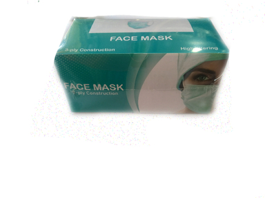 ماسک بهداشتی مدل 3 لایه بسته 50 عددی