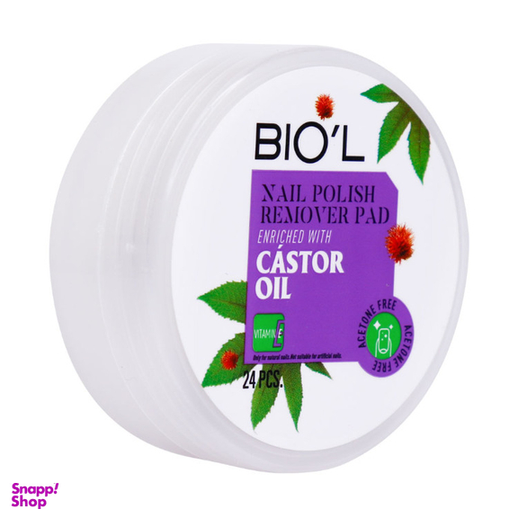 پدلاک پاک کن بیول (biol) مدل فاقد استون بسته 24 عددی